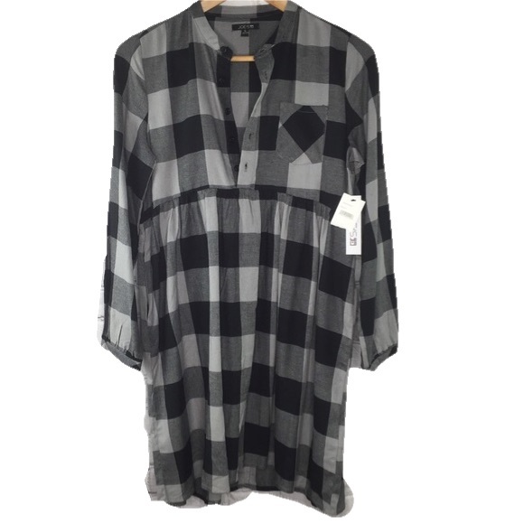 Joe's Jeans Dresses & Skirts - New Joe's Jeans Buffalo Plaid gray/black Dress